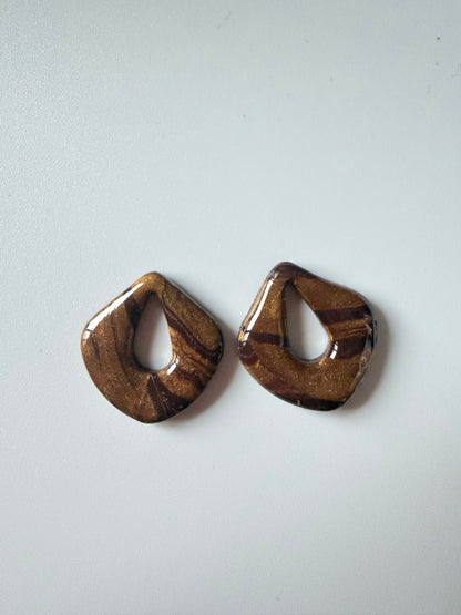 Créoles fleurs interchangeables - Créoles en acier inoxydable