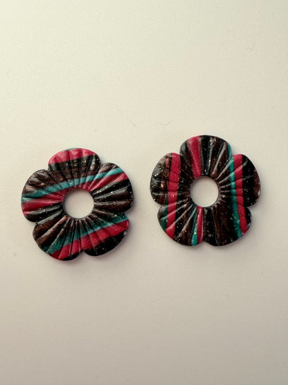 Créoles fleurs interchangeables