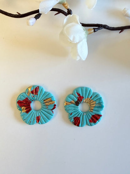 Créoles fleurs interchangeables