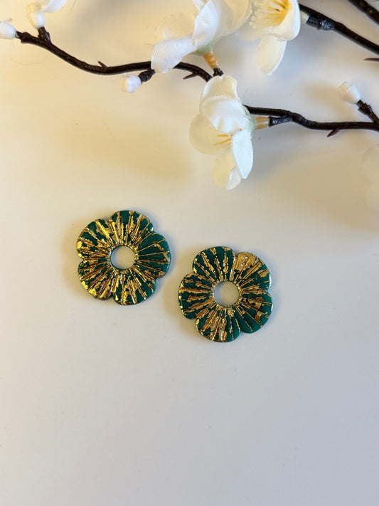 Créoles fleurs interchangeables